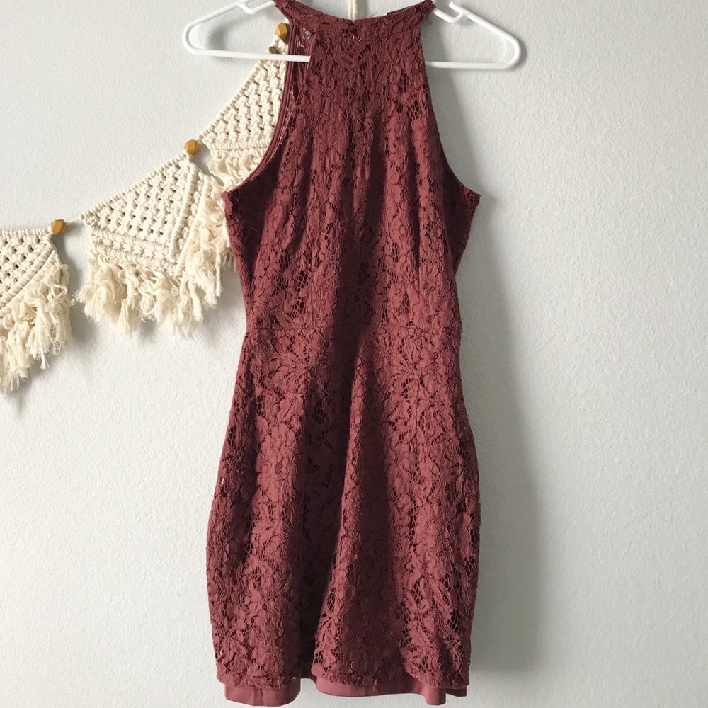 Lace Halter Dress